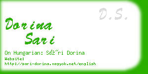 dorina sari business card